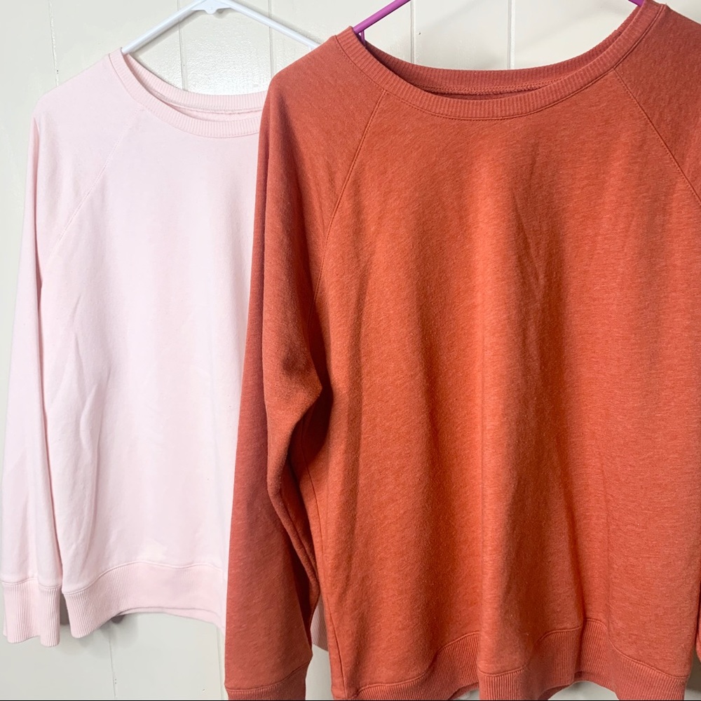 Bundle of 2 Time & Tru Crewneck Sweaters